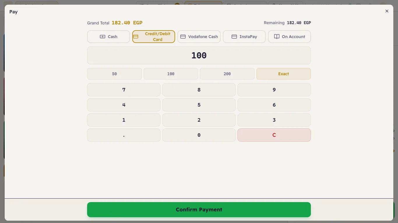 100 EGP by card